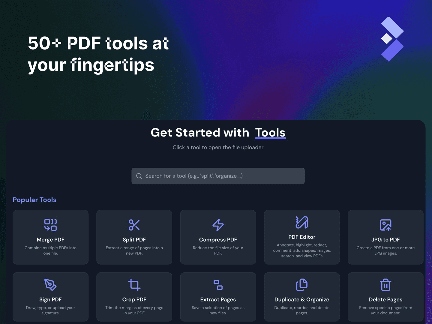 告别付费套路!一款开源免费的 PDF 处理工具箱!(图1) 告别付费套路!一款开源免费的 PDF 处理工具箱!(图1)