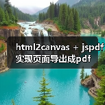 html2canvas + jspdf实现页面导出成pdf