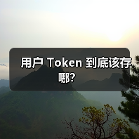 用户 Token 到底该存哪？