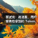 面试官：说说看，用户登录后拿到的 Token，你应该怎么存？存哪里？（图4）