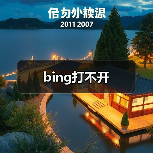 bing打不开