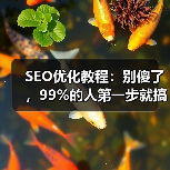 SEO优化教程:别傻了,99%的人第一步就搞反了(图1) SEO优化教程:别傻了,99%的人第一步就搞反了(图1)