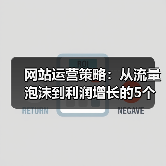 网站运营策略：从流量泡沫到利润增长的5个冷门观察（图3）
