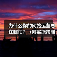 为什么你的网站运营总在瞎忙?(附实操策略)(图2) 为什么你的网站运营总在瞎忙?(附实操策略)(图2)
