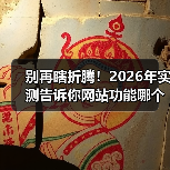 别再瞎折腾!2026年实测告诉你网站功能哪个好用(图2) 别再瞎折腾!2026年实测告诉你网站功能哪个好用(图2)