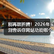 别再瞎折腾!2026年实测告诉你网站功能哪个好用(图3) 别再瞎折腾!2026年实测告诉你网站功能哪个好用(图3)