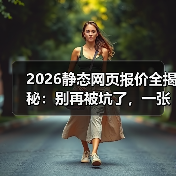 2026静态网页报价全揭秘:别再被坑了,一张表看懂真实成本(图2) 2026静态网页报价全揭秘:别再被坑了,一张表看懂真实成本(图2)