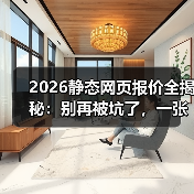 2026静态网页报价全揭秘:别再被坑了,一张表看懂真实成本(图1) 2026静态网页报价全揭秘:别再被坑了,一张表看懂真实成本(图1)