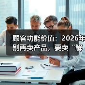 顾客功能价值:2026年别再卖产品,要卖“解决问题的承诺”(图1) 顾客功能价值:2026年别再卖产品,要卖“解决问题的承诺”(图1)