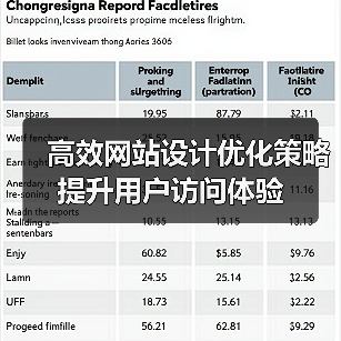 高效网站设计优化策略提升用户访问体验(图4) 高效网站设计优化策略提升用户访问体验(图4)