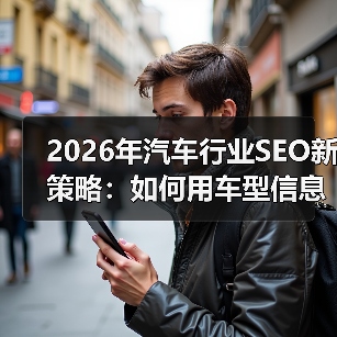 2026年汽车行业SEO新策略:如何用车型信息精准锁定经销商客户(图2) 2026年汽车行业SEO新策略:如何用车型信息精准锁定经销商客户(图2)