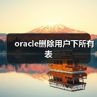 oracle删除用户下所有表（图4）