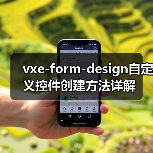 vxe-form-design自定义控件创建方法详解