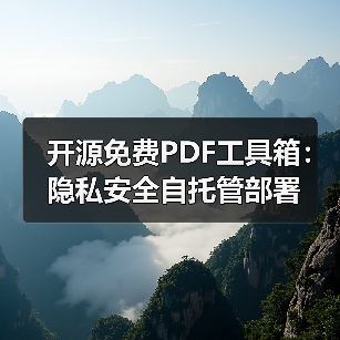 开源免费PDF工具箱：隐私安全自托管部署