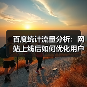 百度统计流量分析：网站上线后如何优化用户行为？