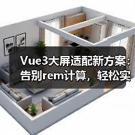 Vue3大屏适配新方案:告别rem计算,轻松实现自动缩放(图3) Vue3大屏适配新方案:告别rem计算,轻松实现自动缩放(图3)