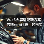 Vue3大屏适配新方案:告别rem计算,轻松实现自动缩放(图2) Vue3大屏适配新方案:告别rem计算,轻松实现自动缩放(图2)