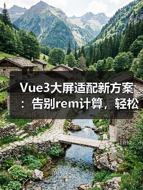 Vue3大屏适配新方案：告别rem计算，轻松实现自动缩放