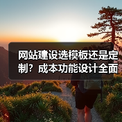 网站建设选模板还是定制?成本功能设计全面对比(图1) 网站建设选模板还是定制?成本功能设计全面对比(图1)