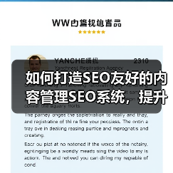 如何打造SEO友好的内容管理SEO系统，提升编辑工具效率