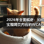2026年全面解密：如何实现网页内容的WCAG合规标准