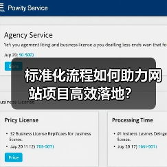 标准化流程如何助力网站项目高效落地？