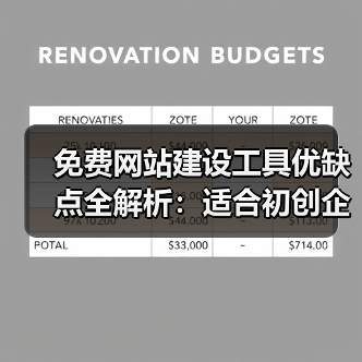 免费网站建设工具优缺点全解析:适合初创企业吗?(图4) 免费网站建设工具优缺点全解析:适合初创企业吗?(图4)
