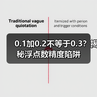 0.1加0.2不等于0.3?揭秘浮点数精度陷阱(图1) 0.1加0.2不等于0.3?揭秘浮点数精度陷阱(图1)