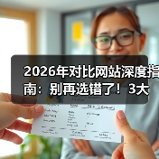 2026年对比网站深度指南:别再选错了!3大核心指标帮你避坑(图1) 2026年对比网站深度指南:别再选错了!3大核心指标帮你避坑(图1)