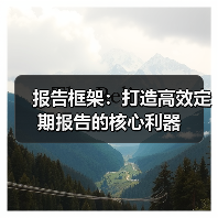 报告框架:打造高效定期报告的核心利器(图3) 报告框架:打造高效定期报告的核心利器(图3)