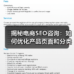 揭秘电商SEO咨询：如何优化产品页面和分类结构实现爆发式增长（图3）