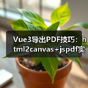 Vue3导出PDF技巧：html2canvas+jspdf实现（图4）