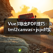 Vue3导出PDF技巧：html2canvas+jspdf实现（图2）