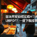 前端开发如何实现HTML转PDF？一键下载报表数据