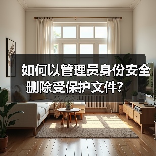 如何以管理员身份安全删除受保护文件？（图2）