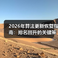 2026年算法更新恢复指南：排名回升的关键策略（图3）