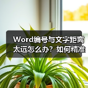 Word编号与文字距离太远怎么办？如何精准调整排版（图3）