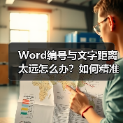 Word编号与文字距离太远怎么办？如何精准调整排版（图2）
