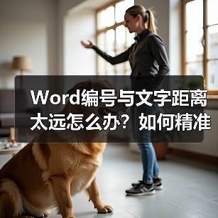 Word编号与文字距离太远怎么办？如何精准调整排版