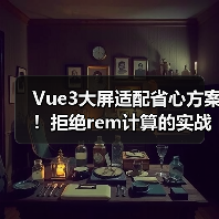 Vue3大屏适配省心方案！拒绝rem计算的实战技巧（图2）