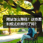 网站怎么赚钱？这些盈利模式你用对了吗？