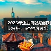 2026年企业网站功能对比分析:5个维度选出真正能帮你赚钱的官网(图4) 2026年企业网站功能对比分析:5个维度选出真正能帮你赚钱的官网(图4)