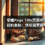 掌握Page Title页面标题的奥秘:优化搜索排名的关键策略(图1) 掌握Page Title页面标题的奥秘:优化搜索排名的关键策略(图1)