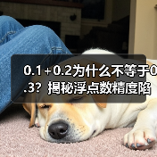 0.1+0.2为什么不等于0.3？揭秘浮点数精度陷阱