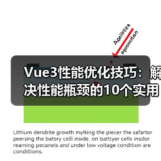 Vue3性能优化技巧:解决性能瓶颈的10个实用方法(图3) Vue3性能优化技巧:解决性能瓶颈的10个实用方法(图3)