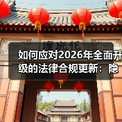 如何应对2026年全面升级的法律合规更新:隐私与数据保护新机遇(图1) 如何应对2026年全面升级的法律合规更新:隐私与数据保护新机遇(图1)