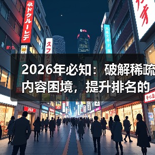 2026年必知:破解稀疏内容困境,提升排名的实战秘技(图4) 2026年必知:破解稀疏内容困境,提升排名的实战秘技(图4)