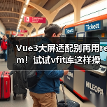 Vue3大屏适配别再用rem!试试vfit库这样操作(图4) Vue3大屏适配别再用rem!试试vfit库这样操作(图4)