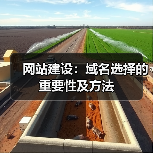 网站建设：域名选择的重要性及方法
