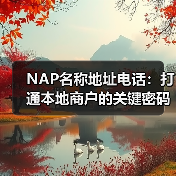 NAP名称地址电话：打通本地商户的关键密码（图2）